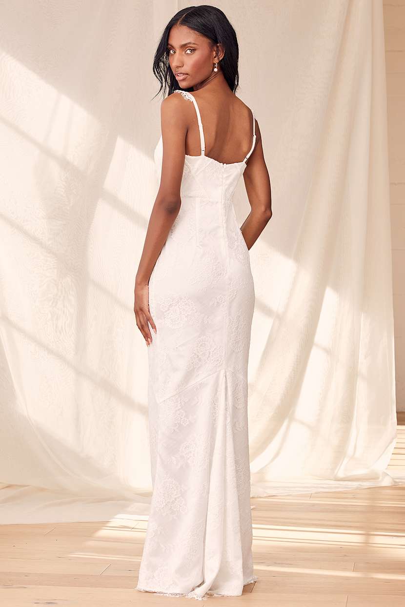 lulus white lace maxi dress womens White Dress - Maxi Dress - Lace Dress - Long Sleeve Dress