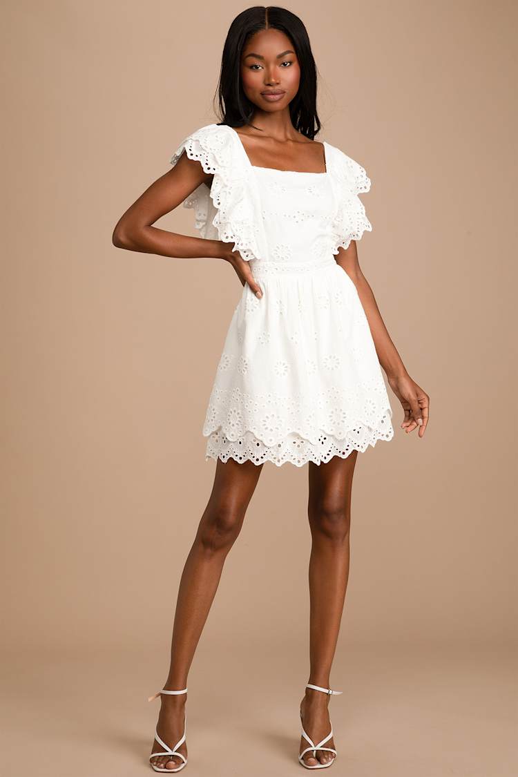 chinese dress ladies LACE Up OFF-SHOULDER RUFFLE SLEEVELESS TULLE DRESS