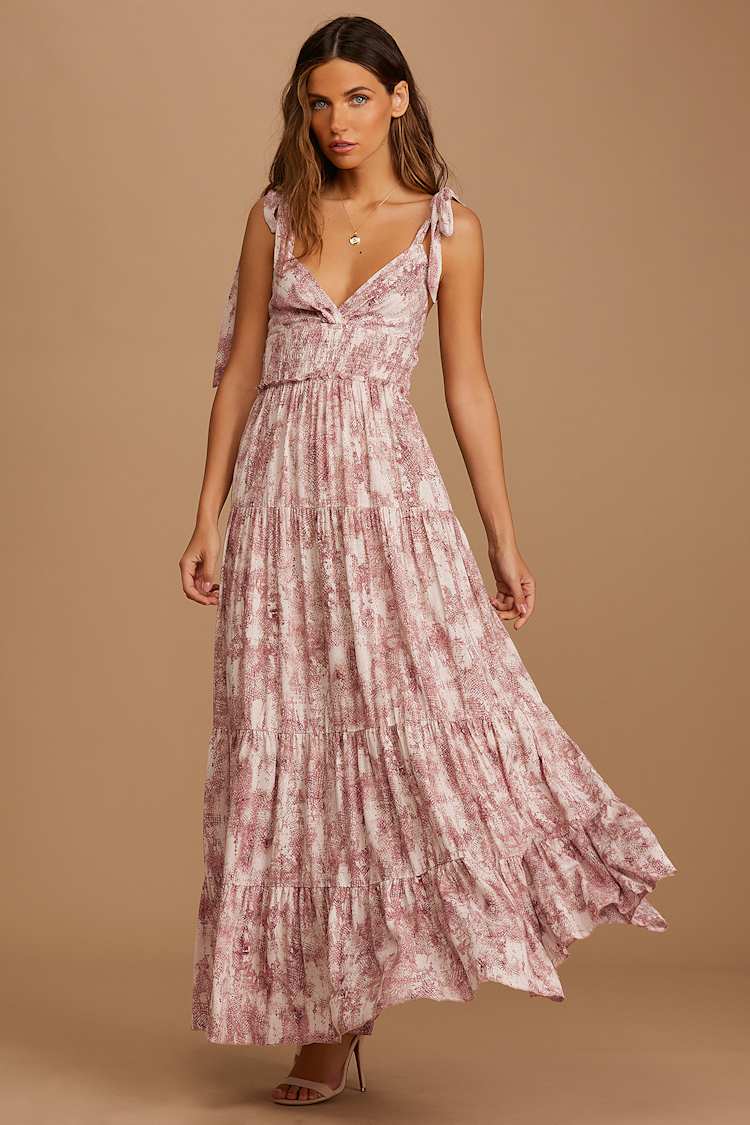 fitted lace wedding dress Lime Tiered Tie Strap Midi Dress – PinkBlush main image 0