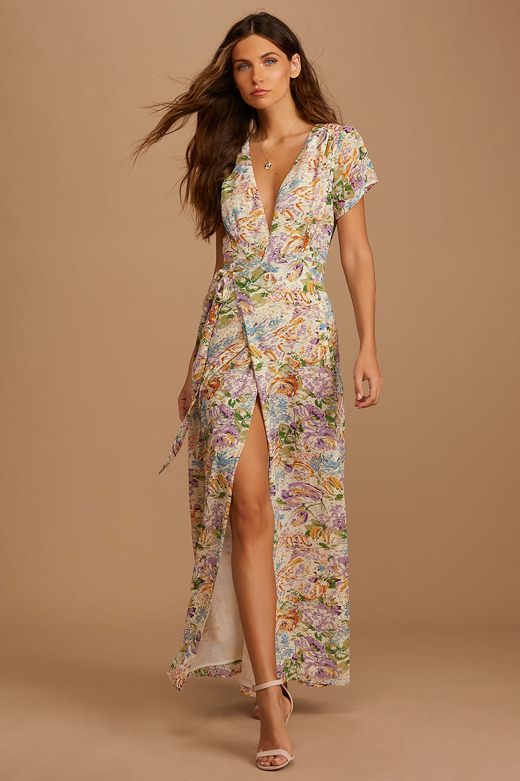 Manchuria stainless Humorous short sleeve floral maxi Jew Become glory image.