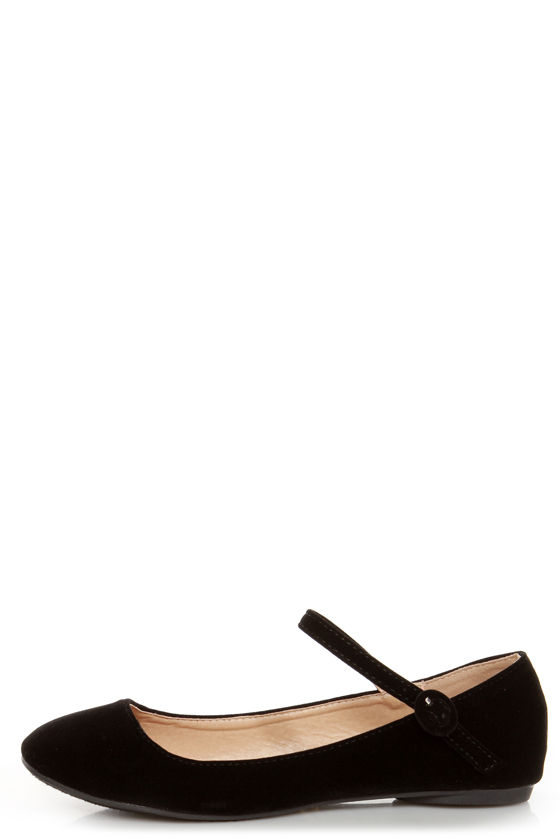 black velvet mary janes