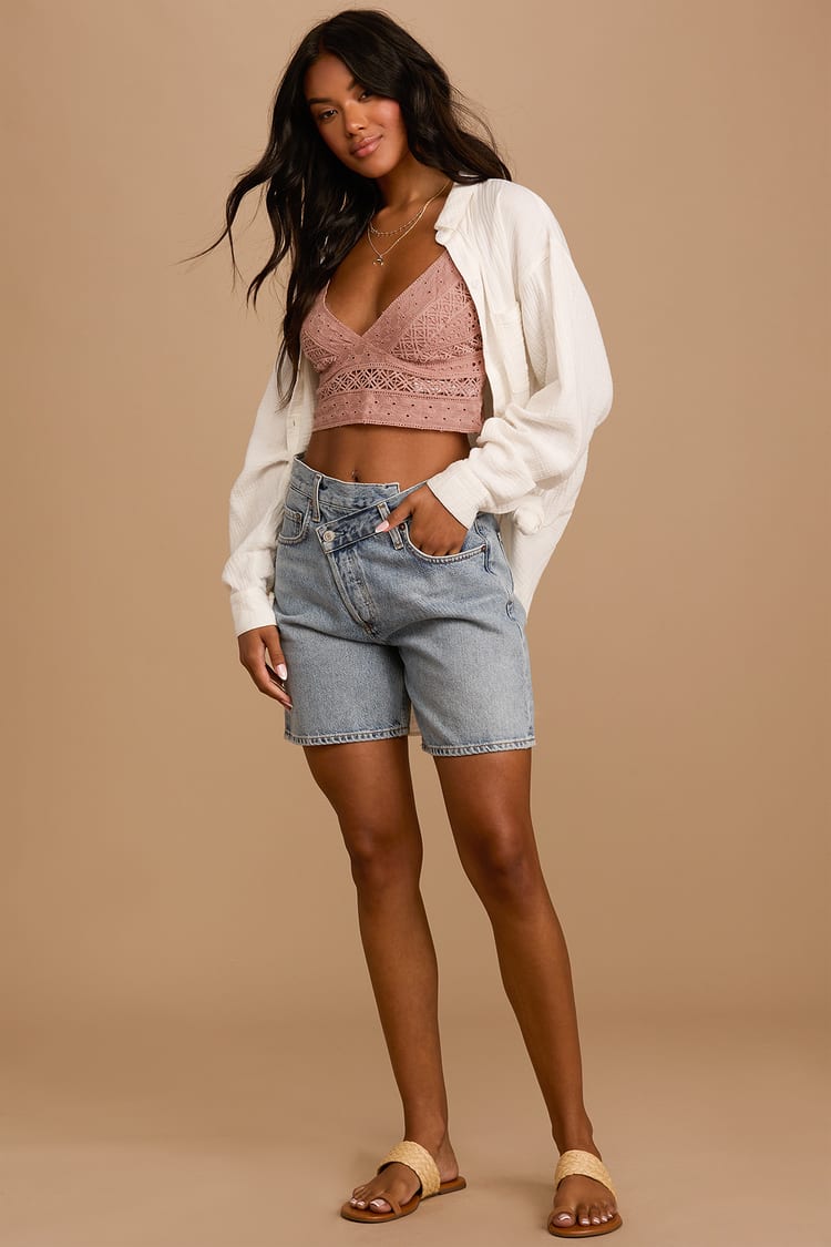 Blush Eyelet Bralette