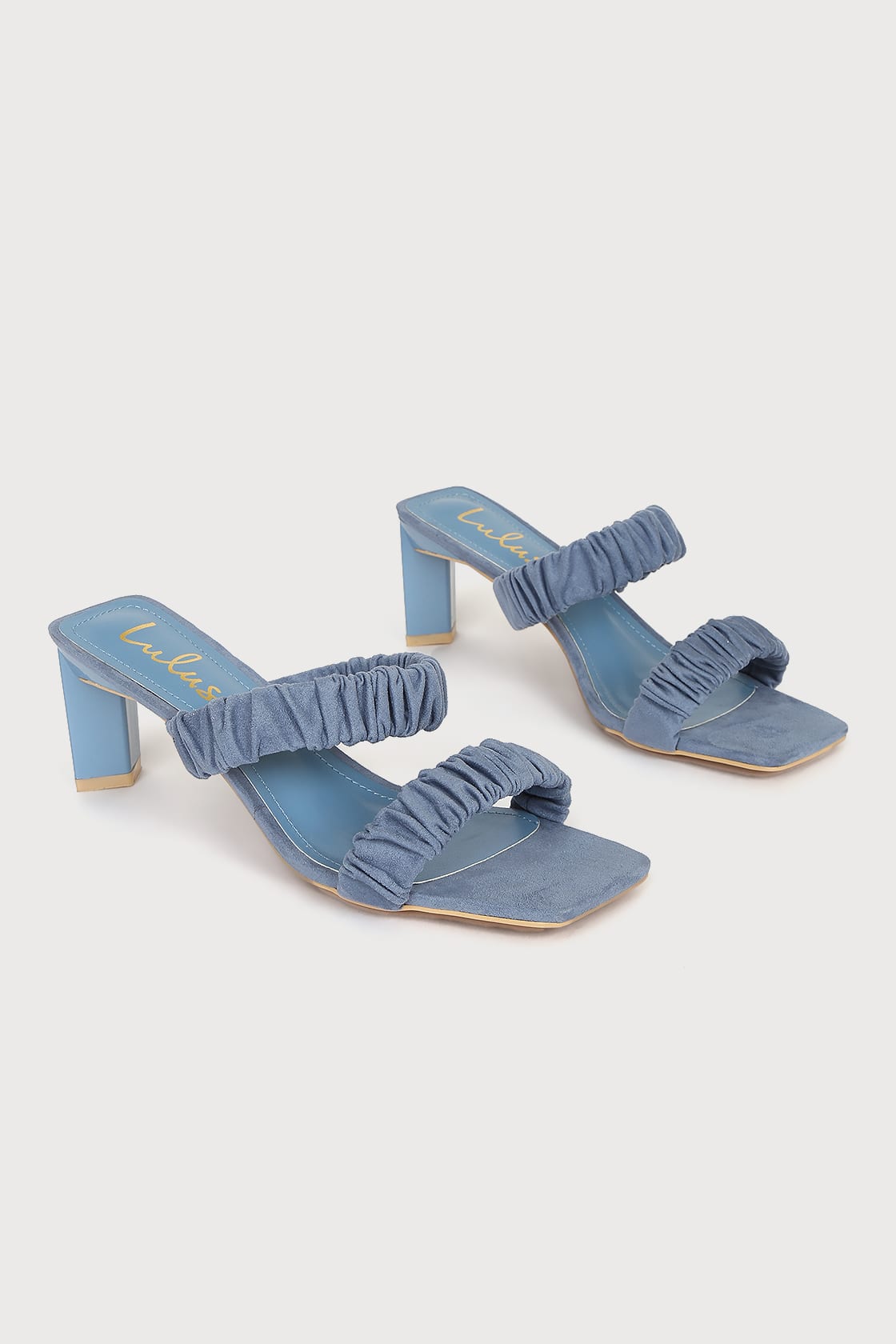 Blue High Heels - Suede Sandals - High Heel Sandals - Lulus