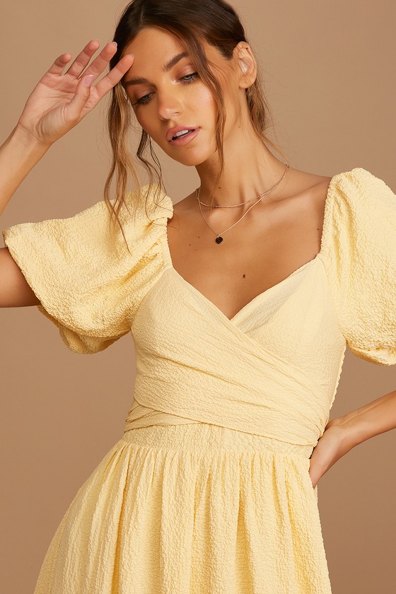 Yellow Maxi Dress - Wrap-Front Maxi Dress - Tie-Front Maxi Dress - Lulus