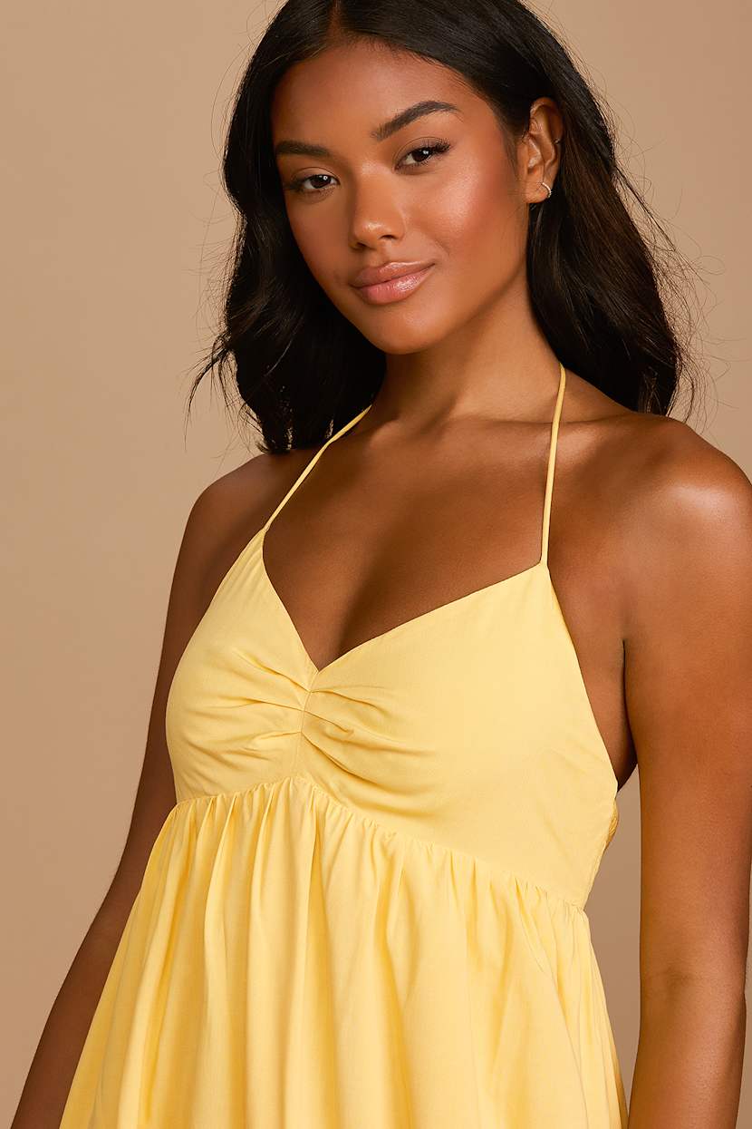 gathered halter dress Kenneth Cole main image 1