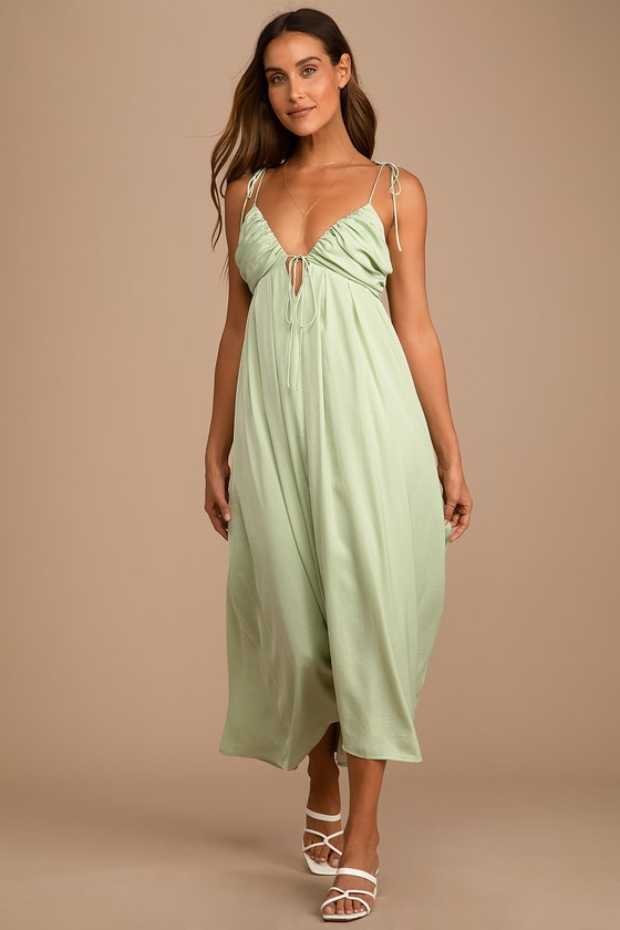sage green maxi