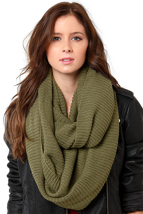 olive green scarf