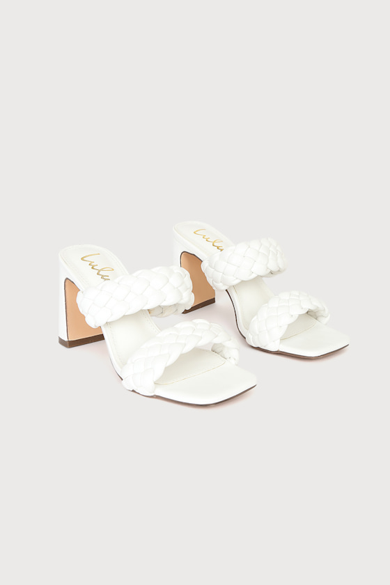 Louella White High Heel Sandals 1