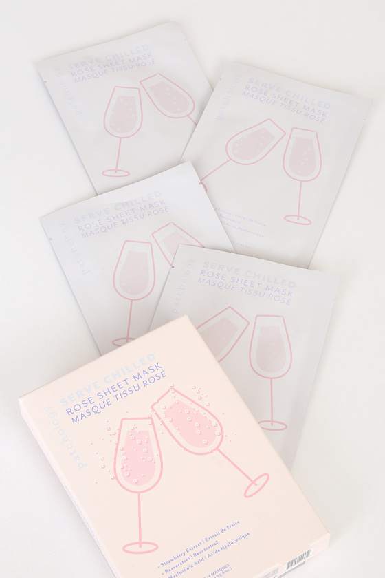 Serve Chilled Rosé Sheet Mask 4-Pack 1