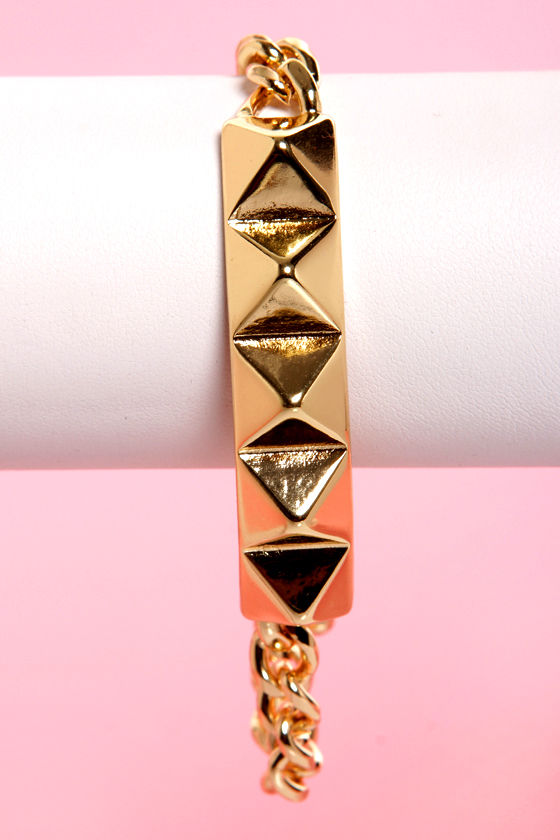 Stud-den Urge Studded Gold Bracelet