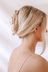 Open To New Ideas Gold Metal Claw Hair Clip 1