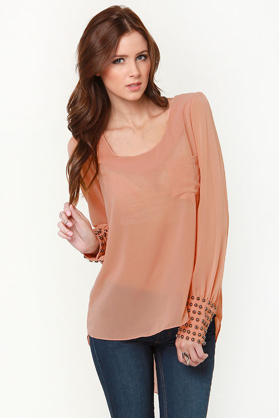 blush long sleeve t shirt