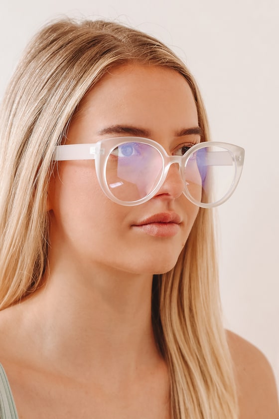 Frosted Glasses Blue Light Glasses Round Fashion Glasses Lulus