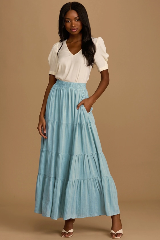 Top 152+ long blue maxi skirt