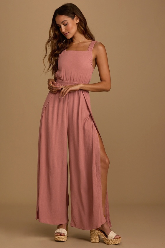 mauve jumpsuit