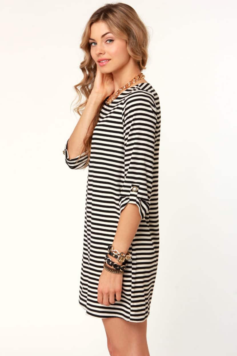 Cute Striped Dress - Shift Dress - $45.00 - Lulus