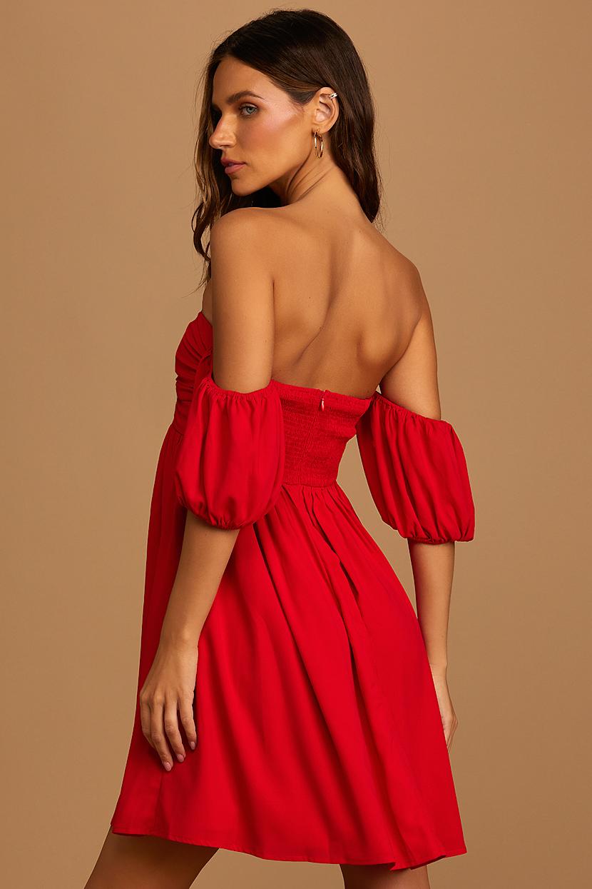 strapless open back dress Lulus Pink Short Sleeve Swiss Dot Ruffle Tiered Faux Wrap A Line Midi – Brie main image 0