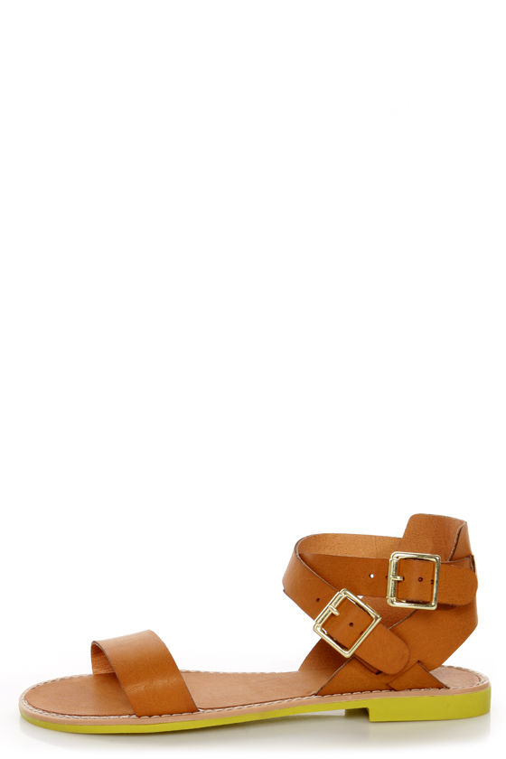 Madden Girl Romann Cognac Gladiator Sandals- $49.00 - Lulus