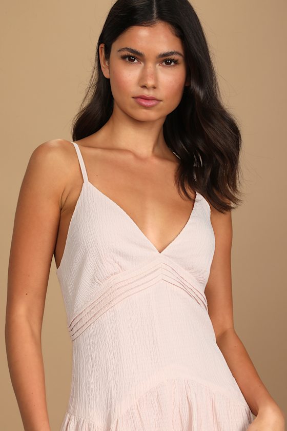 Looking Like Perfection Light Pink Sleeveless Romper 1