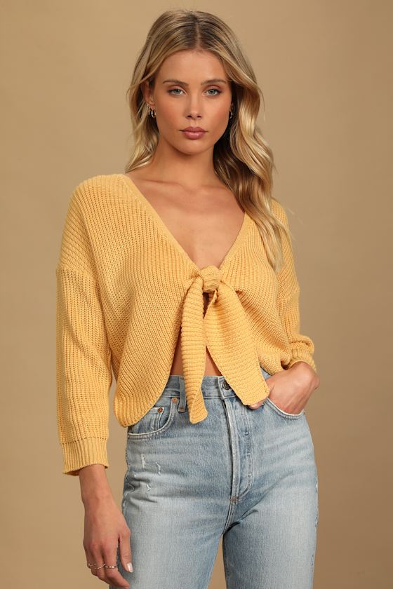 Dixie Yellow Knit Sweater