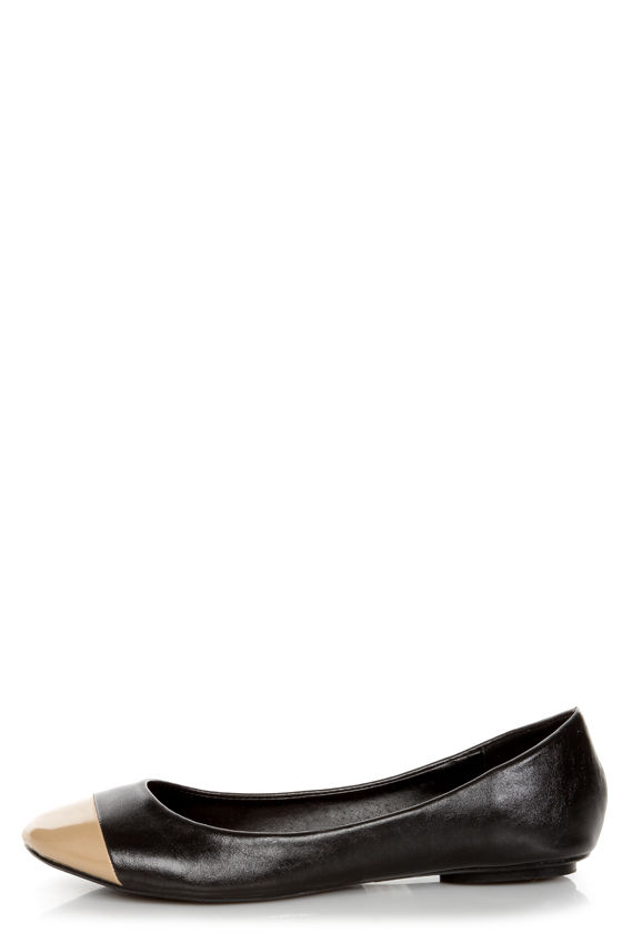 nude cap toe flats