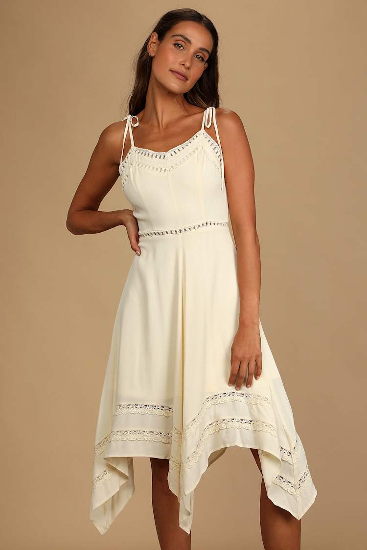 white christmas dresses Floral Corset Mini Dress Cream Cream / Large main image 1