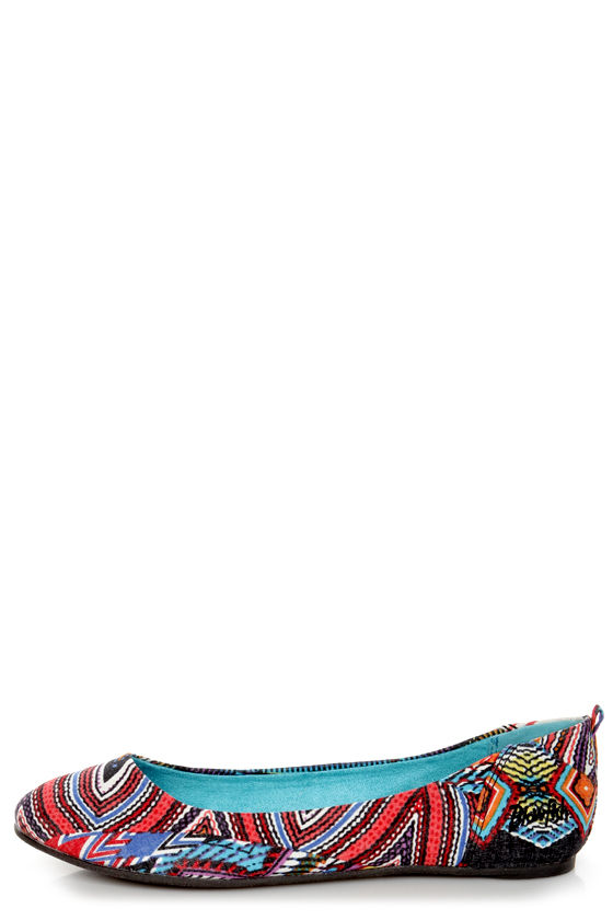 black fabric ballet flats