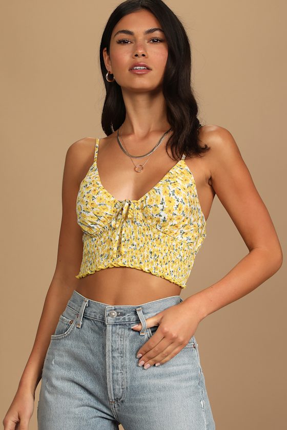 Smocked Yellow Top