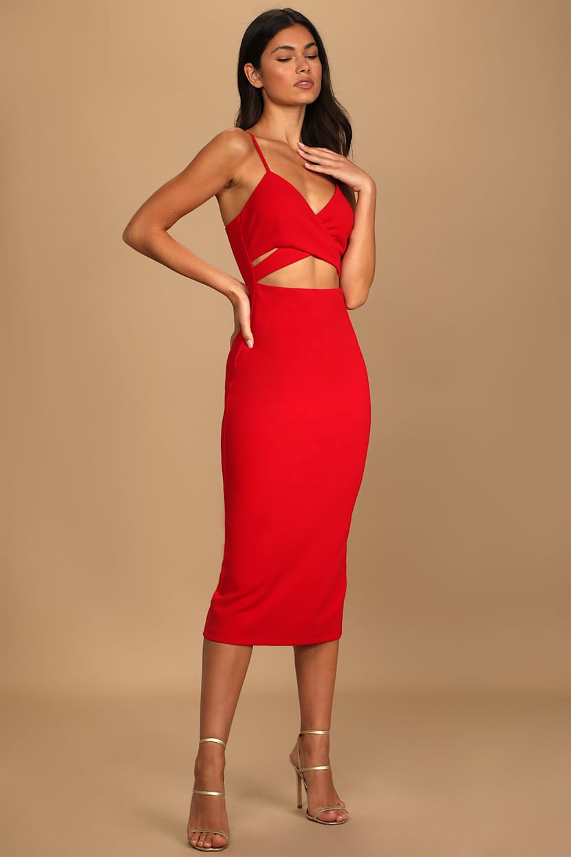 plus red ruched cut out bodycon dress Plus Size Red Floral Ruched Detail Cut Out Bodycon Dress