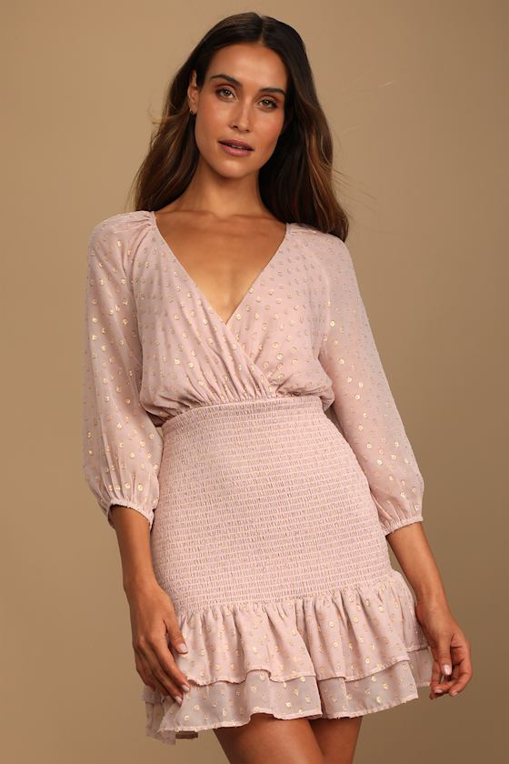 mauve dress lulus