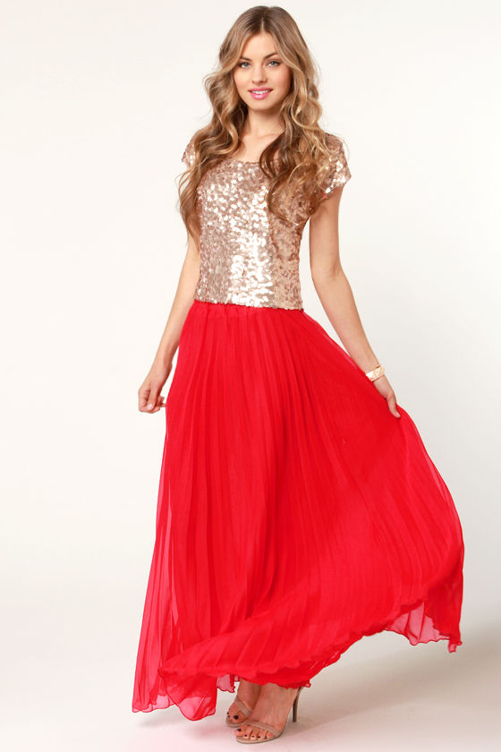 Red Dress With Pleated Skirt Pleated Skirt Banana Republic Red Pleated Dress  Midi Skirt Outfit