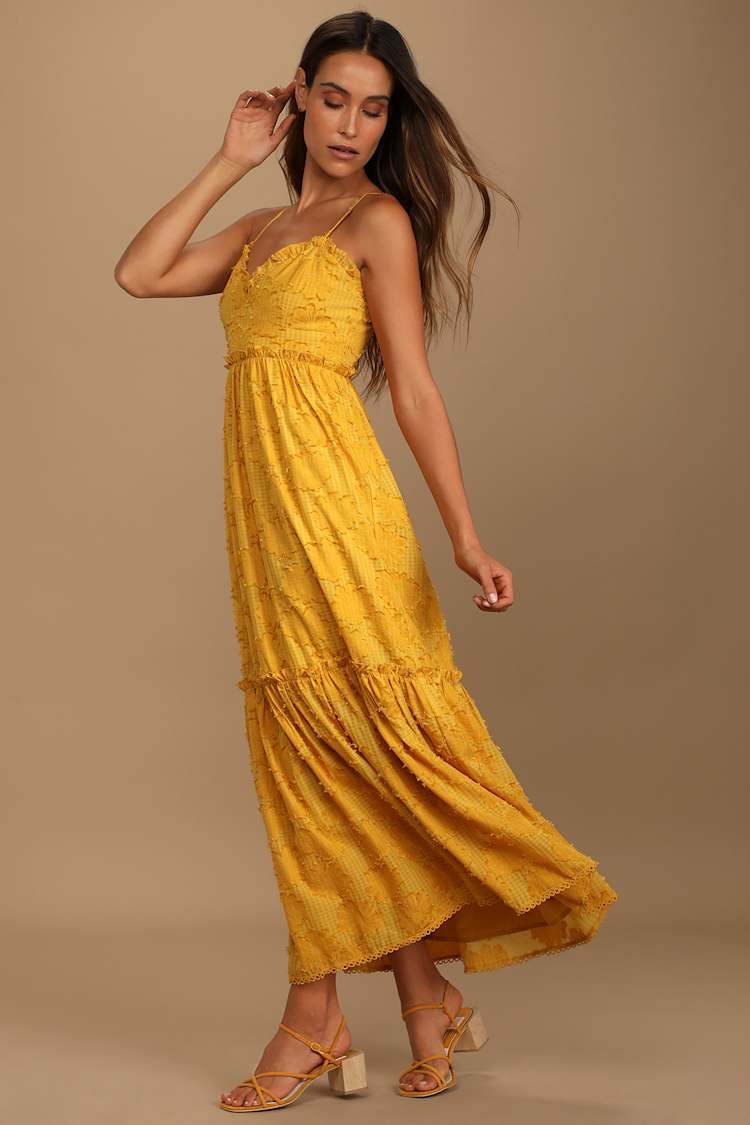 yellow and burgundy dress Mustard Midi - Burnout Floral Dress - Jacquard Midi Dress Color:Past Season Light Pink Missacc Black Bride Trumpet/Mermaid fashion kaftan dresses Maxi dress Imported.