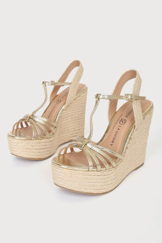Light deals gold wedges