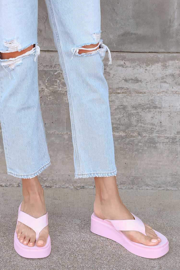 Steve Madden Carlene - Thong Sandals - Platform Flip Flops - Lulus