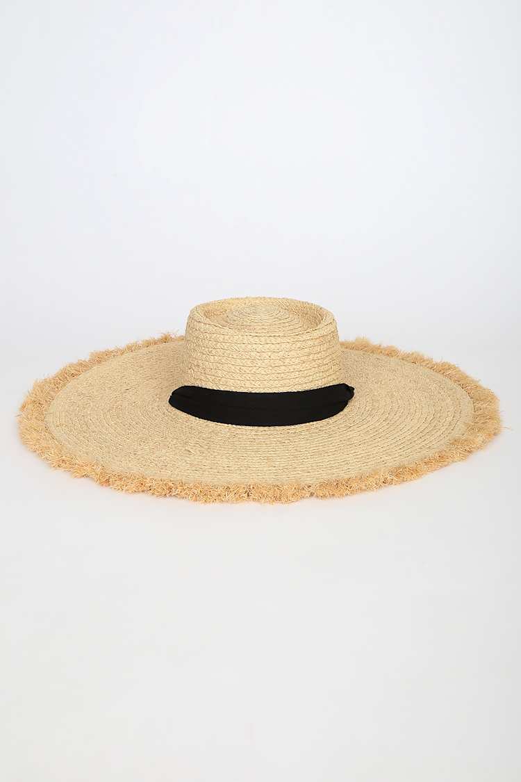 Lack Of Color Natural Straw Ventura Sun Hat Lack Of Color Ultra Wide Ventura Hat In Tan In Natural - 35  main image 4