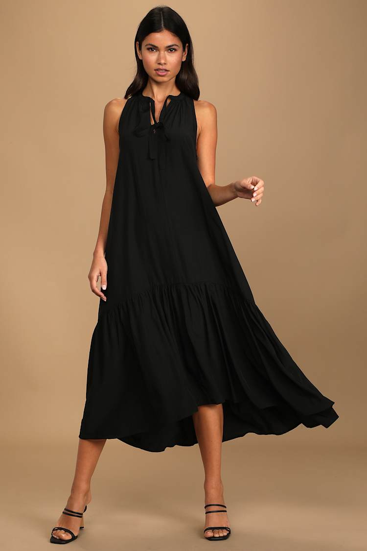 knee length dresses for ladies Rihoas Zip Up Collared Midi Dress
