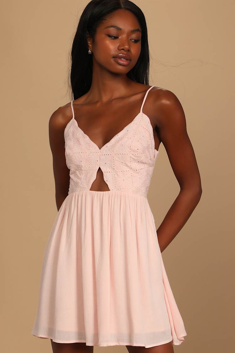 strapless open back dress J Marie - Payton Eyelet Dress