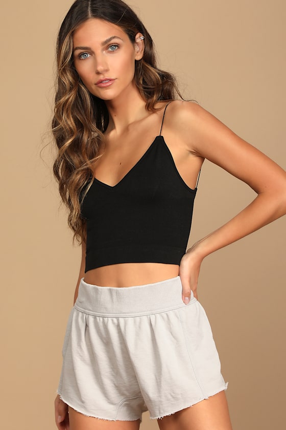 Cozy Cool Girl Light Grey Lounge Shorts 5