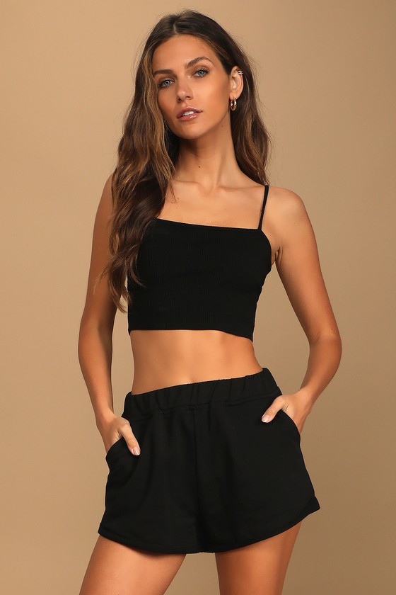 Cute Satin Shorts - Black Satin Shorts - Lounge Shorts - Lulus