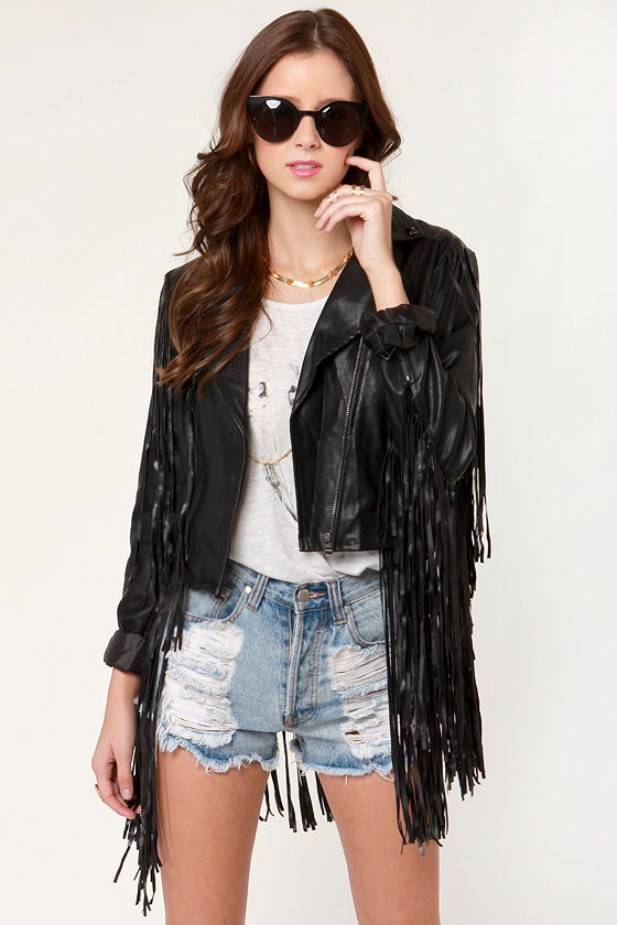 Cool Vegan Leather Jacket Black Jacet Biker Motorcycle Cool Vegan Leather Jacket Black Jacet Biker Motorcycle 123 00