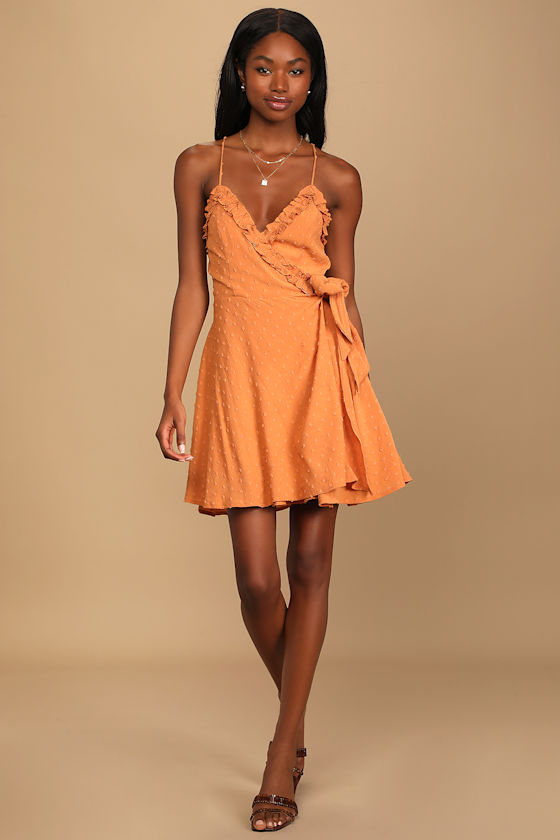 mini dress orange