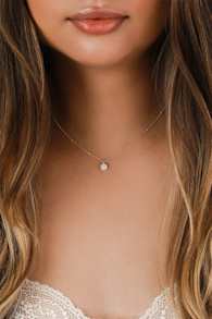 Hidden Gem 14KT Gold Rhinestone Necklace 5