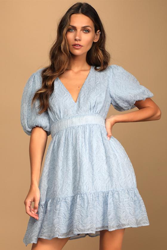 Organza blue dress Clearance