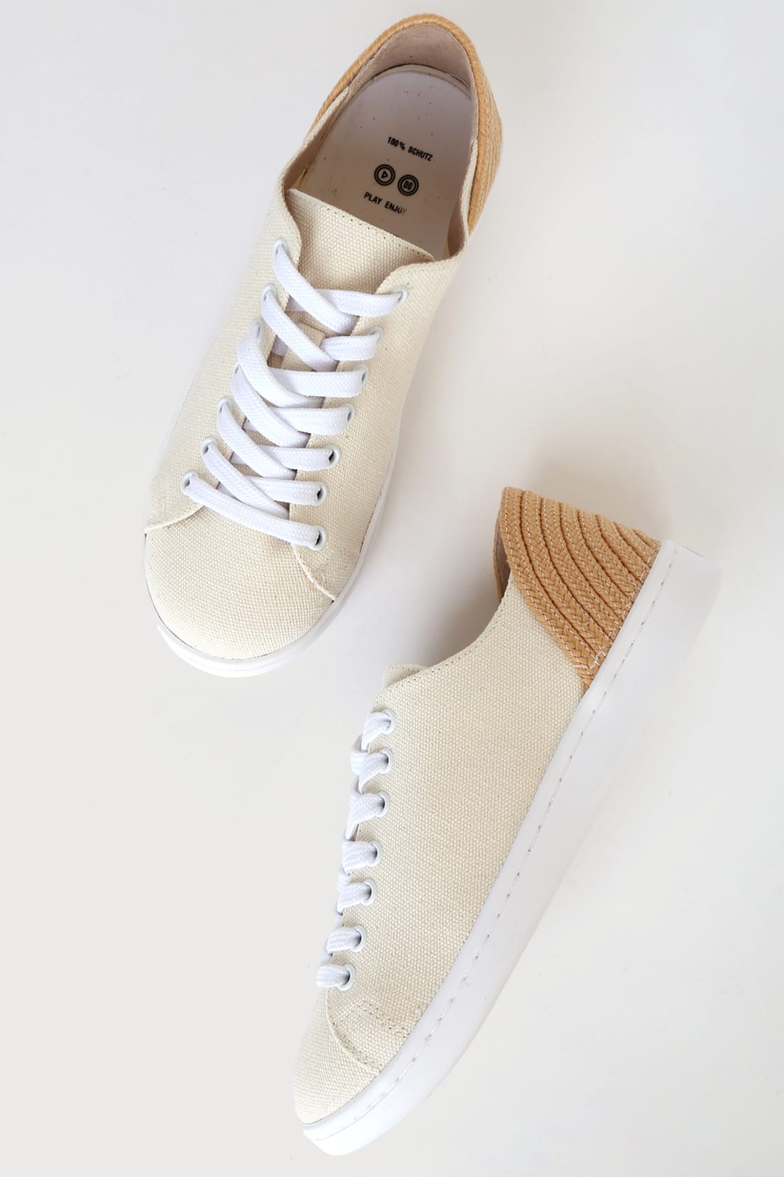 Cleo Light Nude Canvas Sneakers