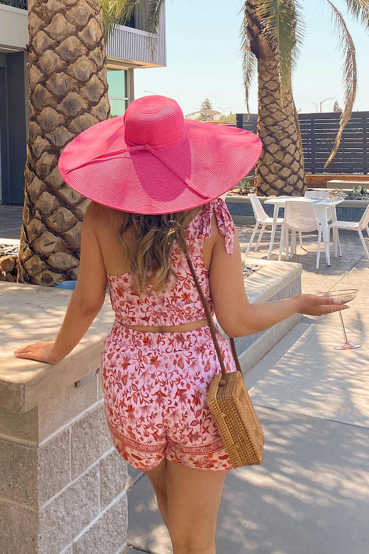 San Diego Hat Co. - Hot Pink Sun Hat - Oversized Hat 