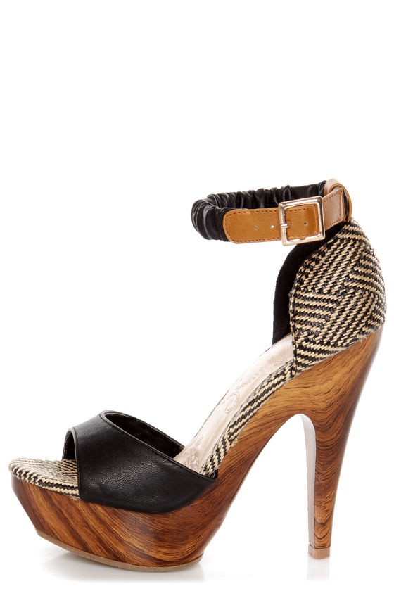 woven platform heels