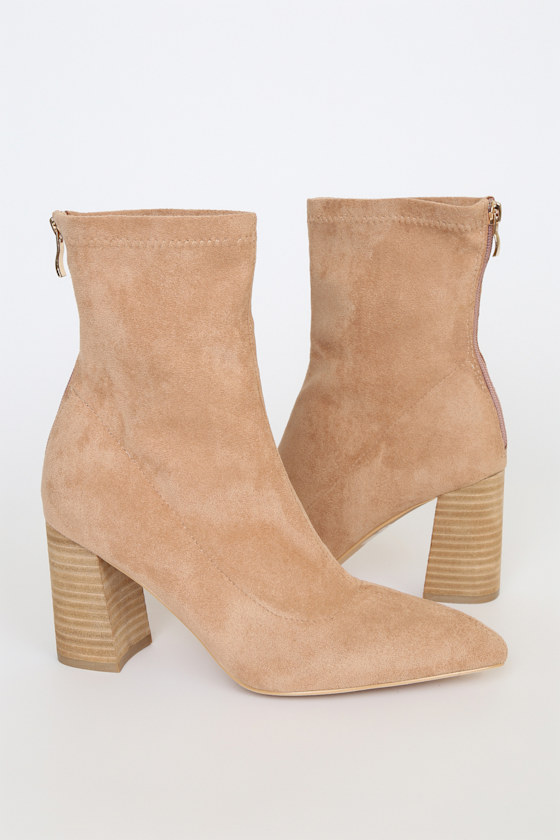 dusty rose booties