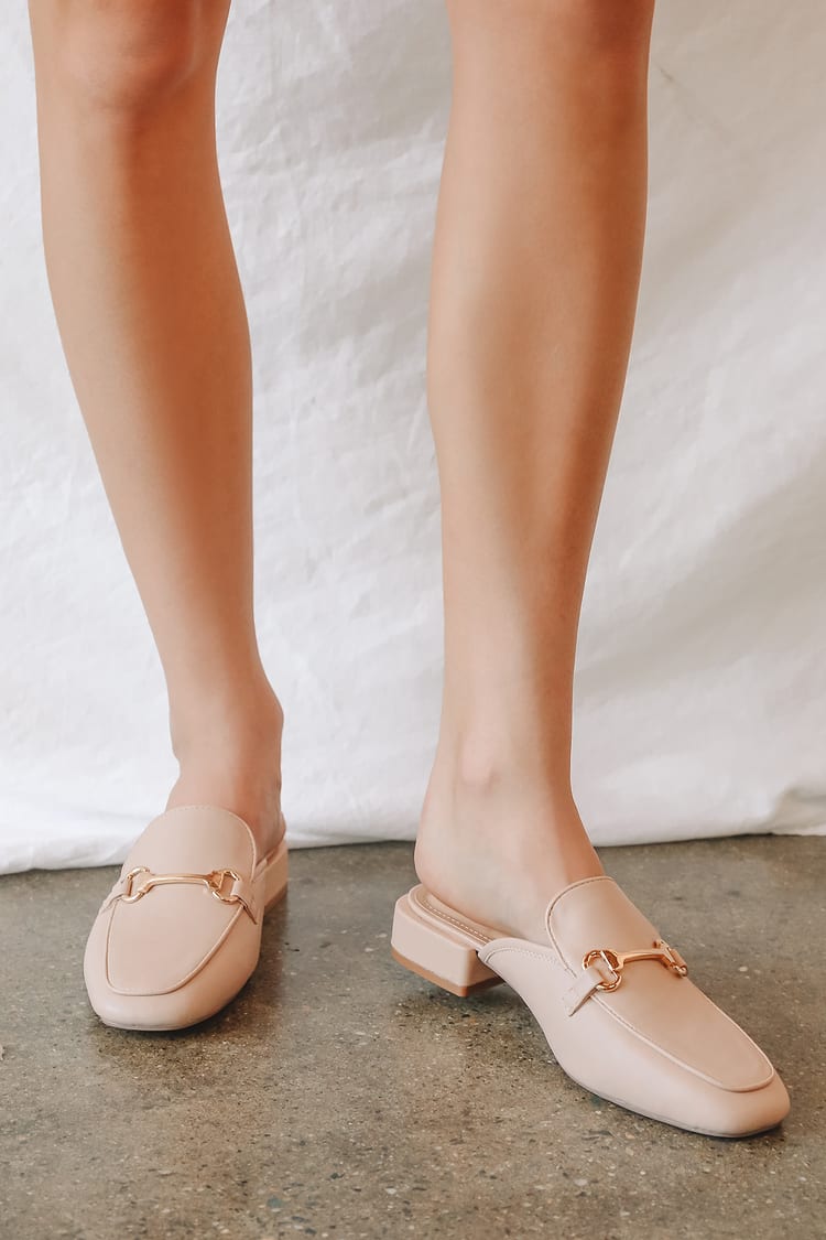 Beige Ranae Light Nude Slide-On Loafers | Womens | 11 (Available in 8, 7.5, 7, 6.5, 6, 5.5, 5, 9, 8.5, 10) | Lulus Exclusive | Flats | Holiday Dresses