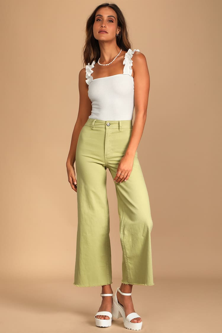 Musing About You White Ribbed Ruffle Strap Bodysuit
