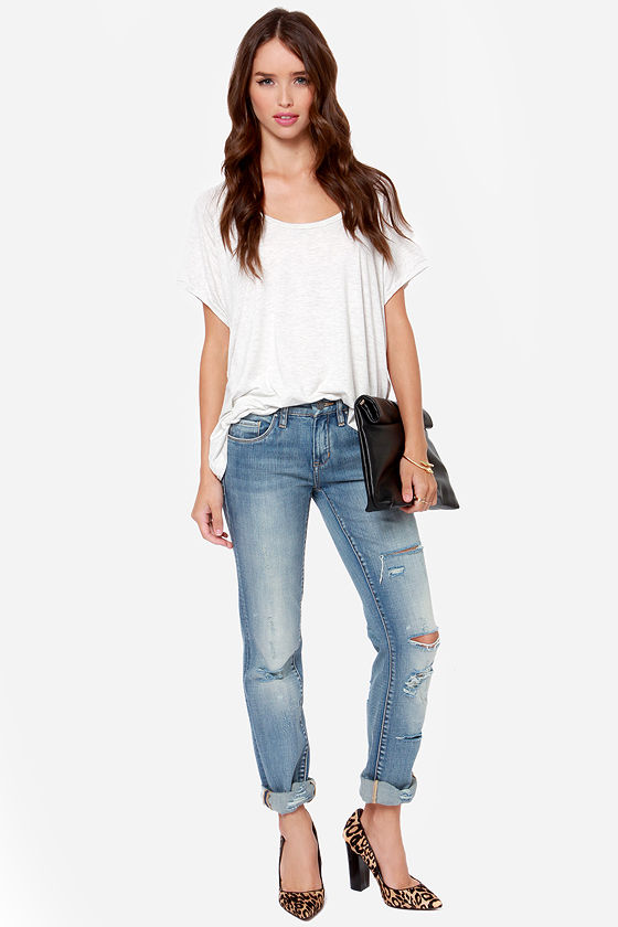 galaxy loose straight jeans